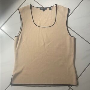 BCBGMaxAzria Tan Sleeveless Tank Top